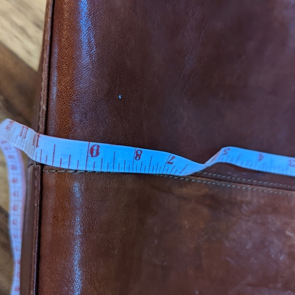 Brown Leather Gianni Conti shoulder bag - Picture 9 of 12